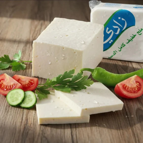جبنة ملح خفيف كامل الدسم
